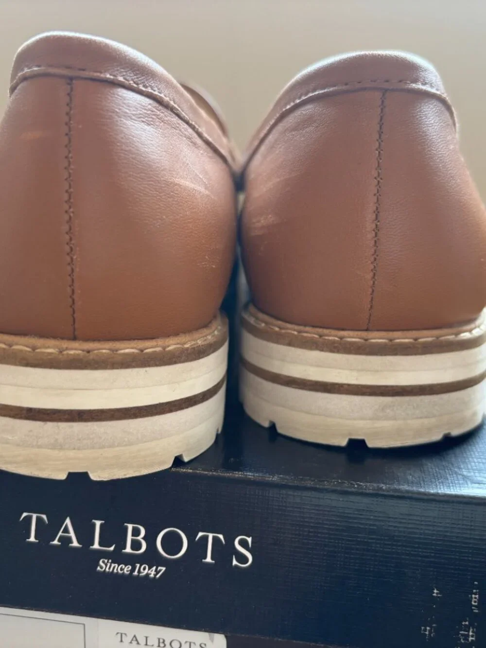 Talbots Havana Tan Laura Link Leather Loafers – Size 10M - Picture 4 of 14